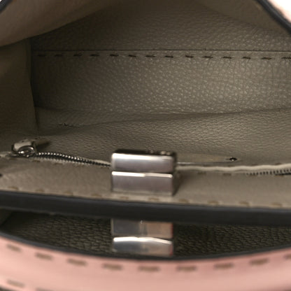 Fendi Cuoio Romano Selleria Bi-Color Medium Peekaboo Iconic Essentially Satchel Cipria Latte 5 of 9
