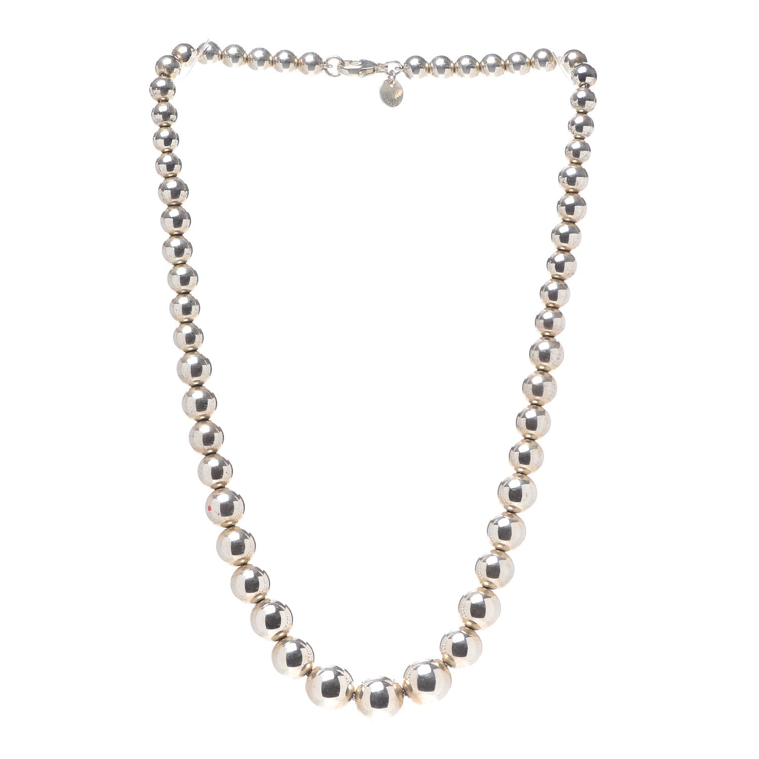 Tiffany Sterling Silver HardWear Graduated Ball Necklace 3 of 6