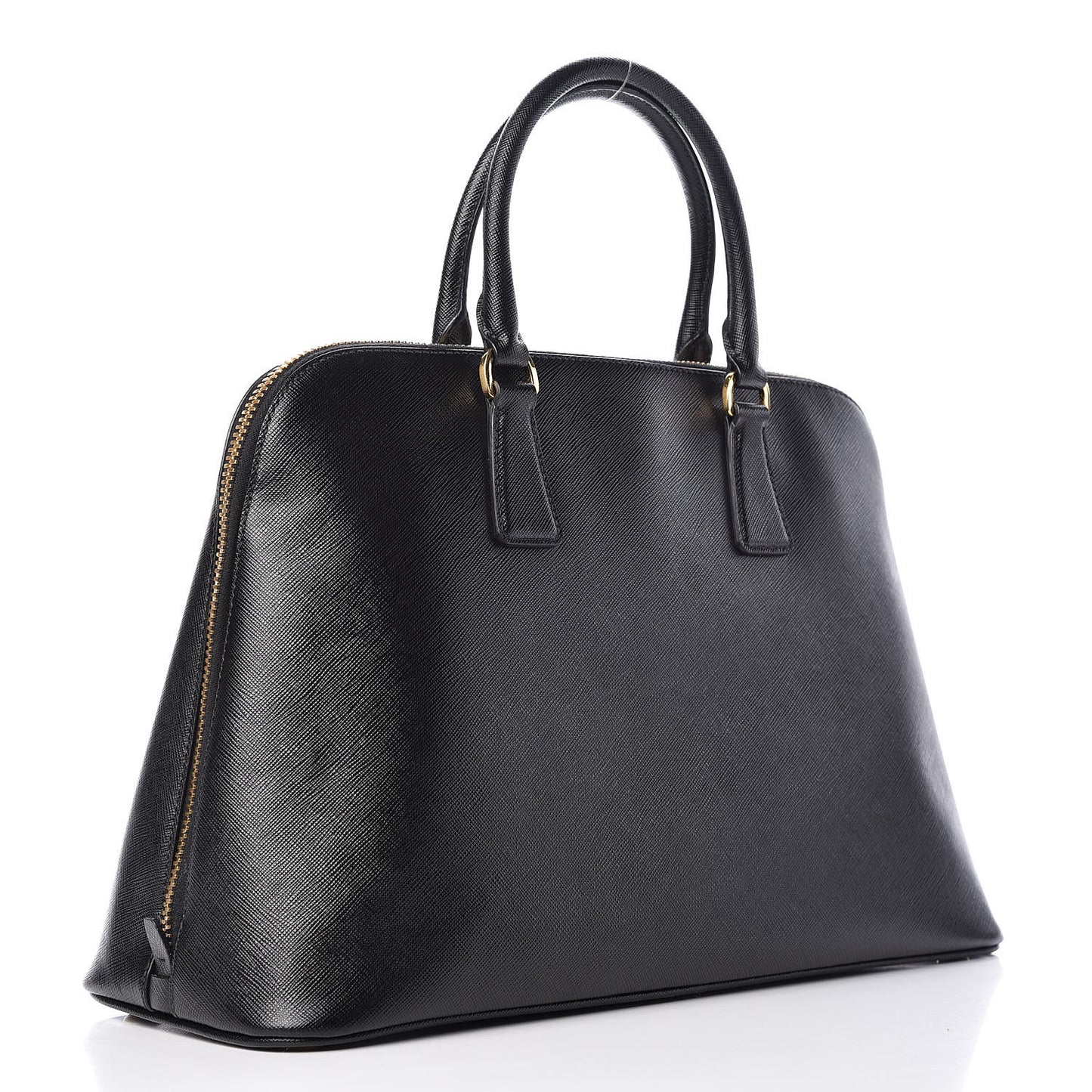 Saffiano Lux Large Promenade Tote Black