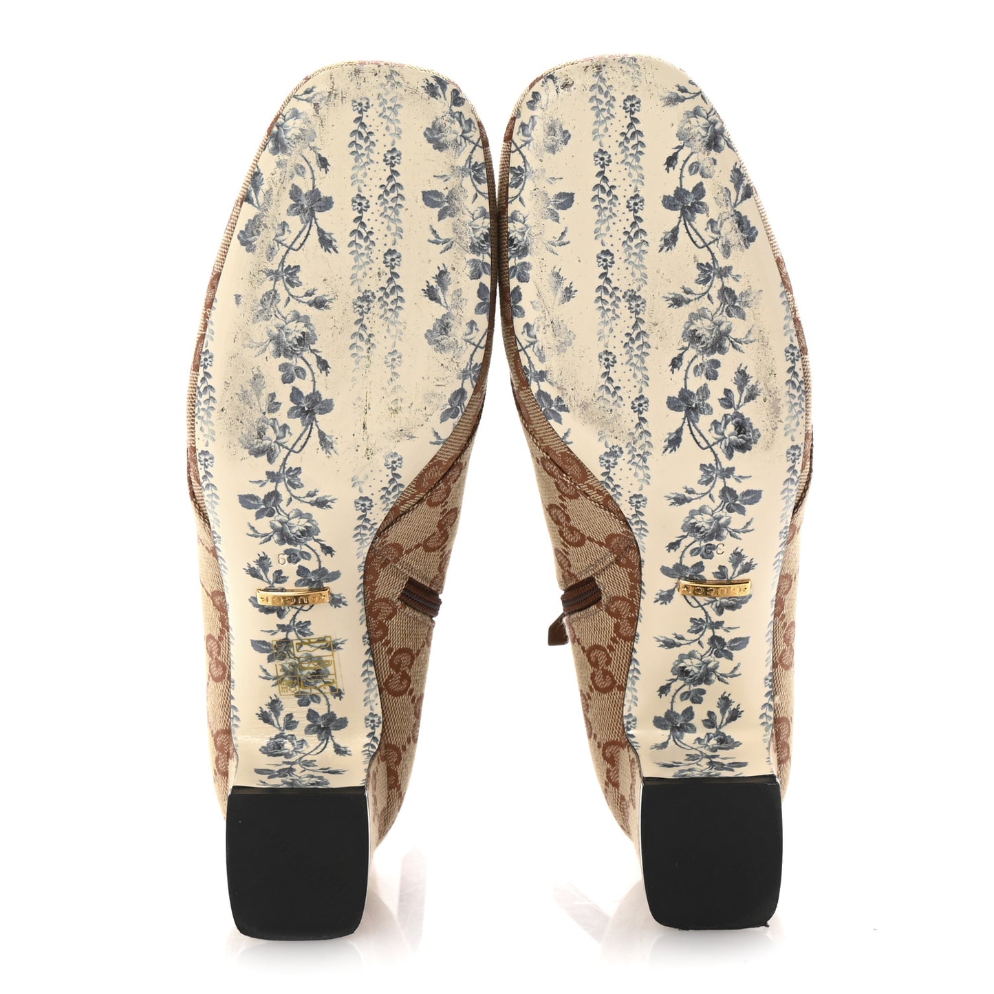 Monogram Malaga Kid GG Victoire 55mm Ankle Boots 39 Beige Ruggine Rust