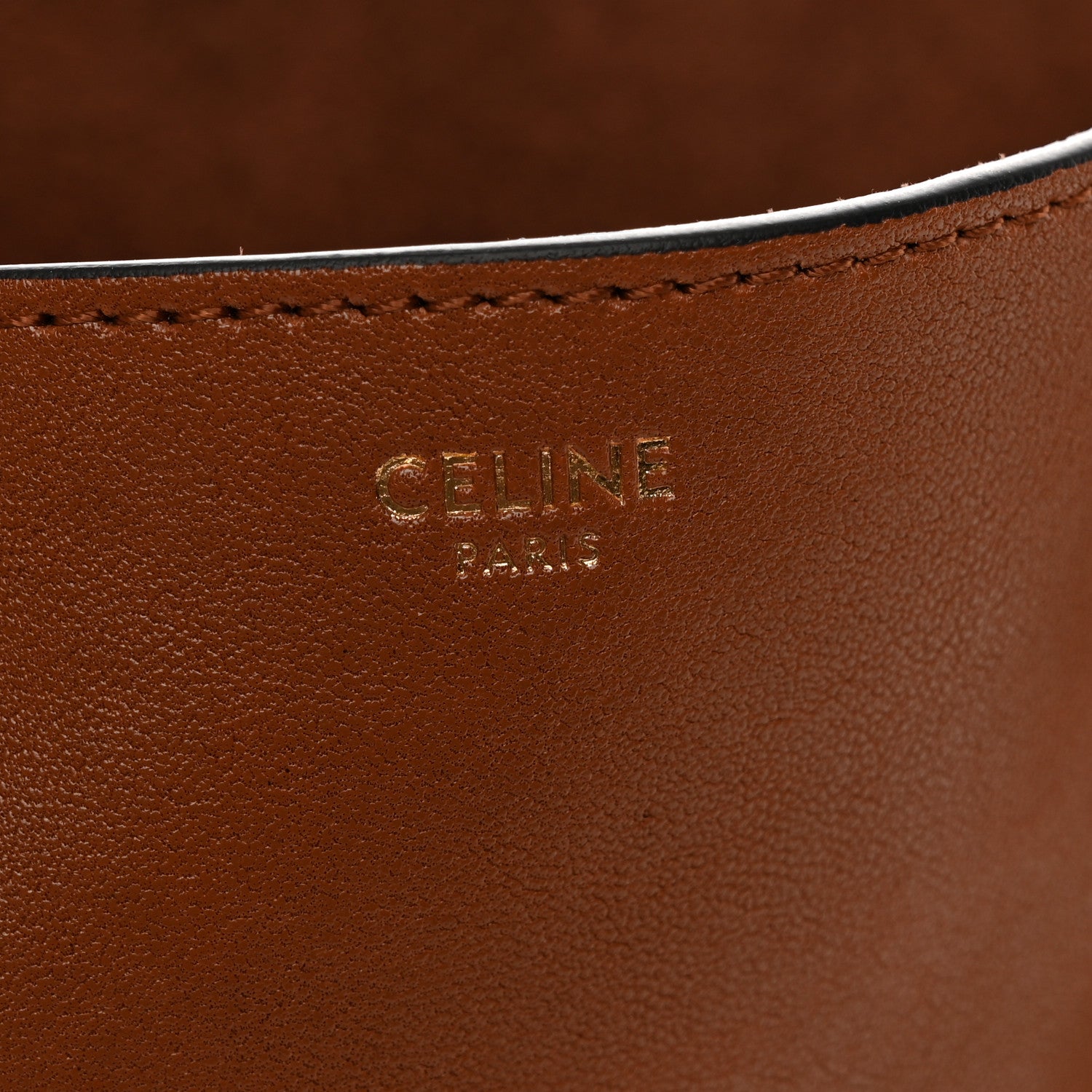 Celine Shiny Lambskin Soft Triomphe Besace Bag Soft Tan 6 of 9