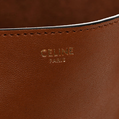 Celine Shiny Lambskin Soft Triomphe Besace Bag Soft Tan 6 of 9