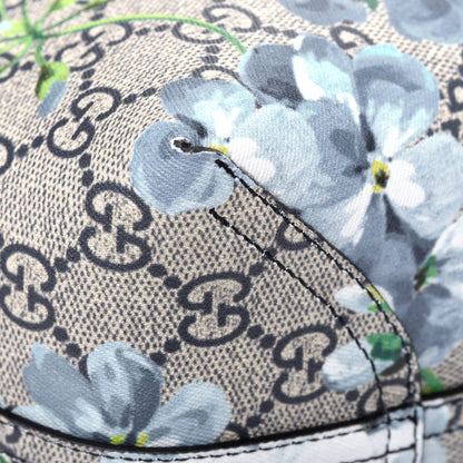 Gucci GG Supreme Monogram Blooms Medium Reversible Tote Beige Blue Navy 13 of 19