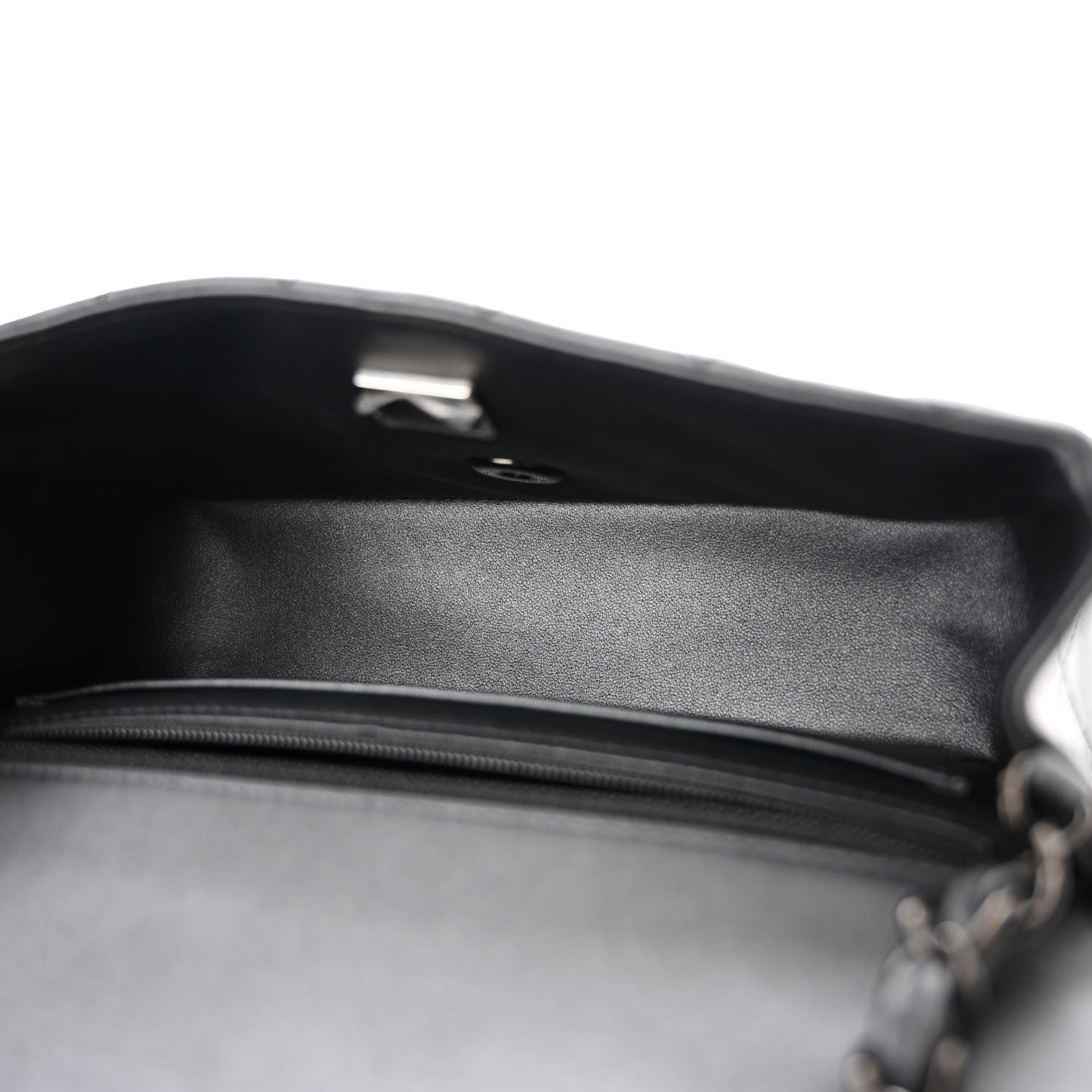 Chanel Lambskin Quilted Mini Rectangular Flap So Black 5 of 11