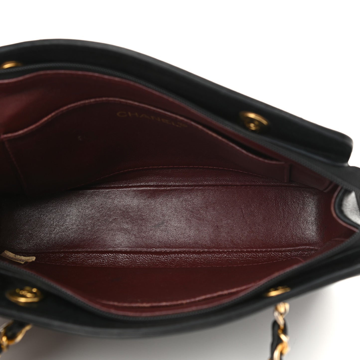 Lambskin Quilted Shoulder Bag Black