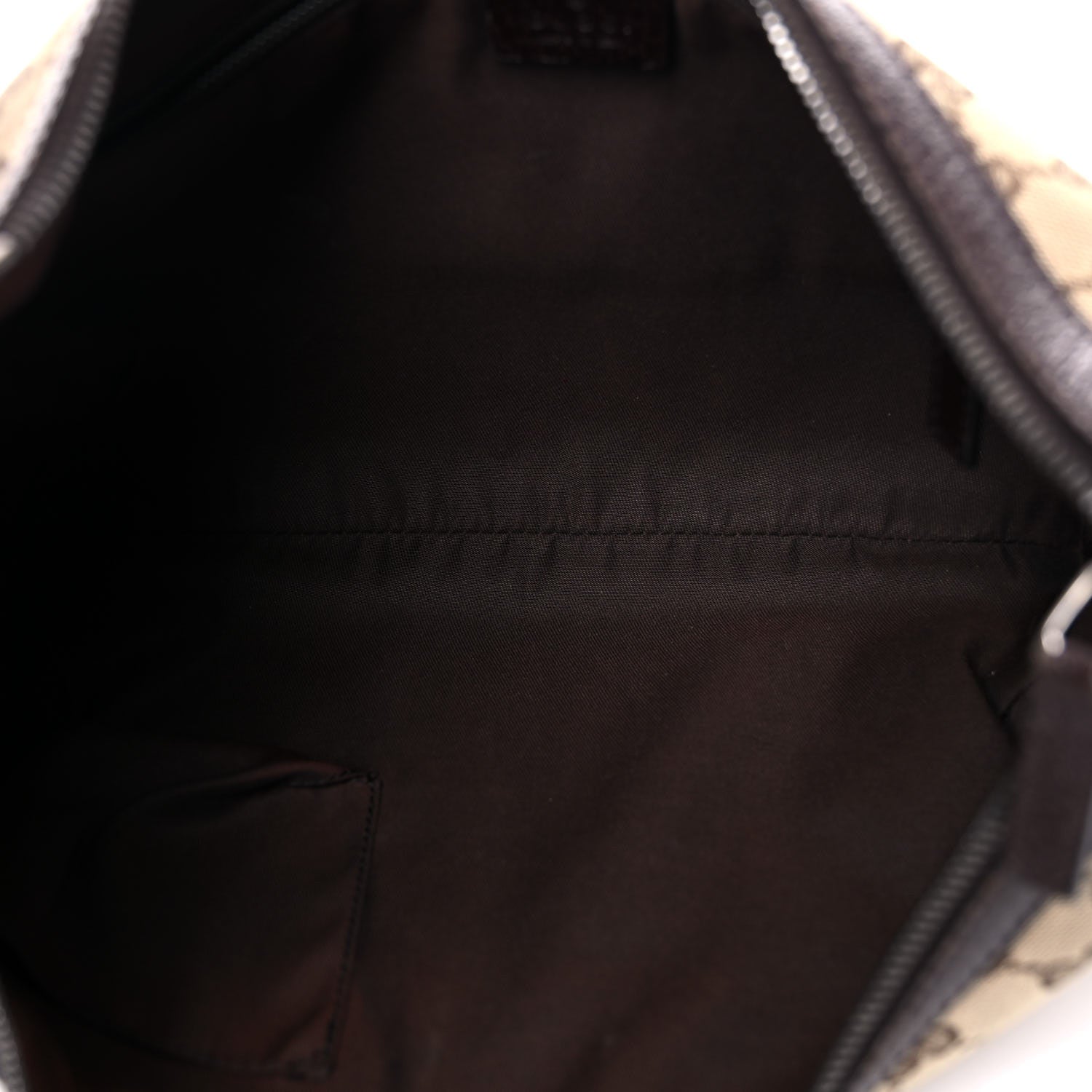 Gucci Monogram Medium Half Moon Hobo Dark Brown 4 of 21