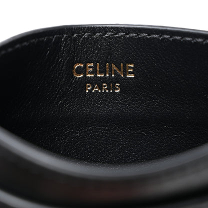Celine Smooth Lambskin Triomphe Card Holder Black 6 of 7