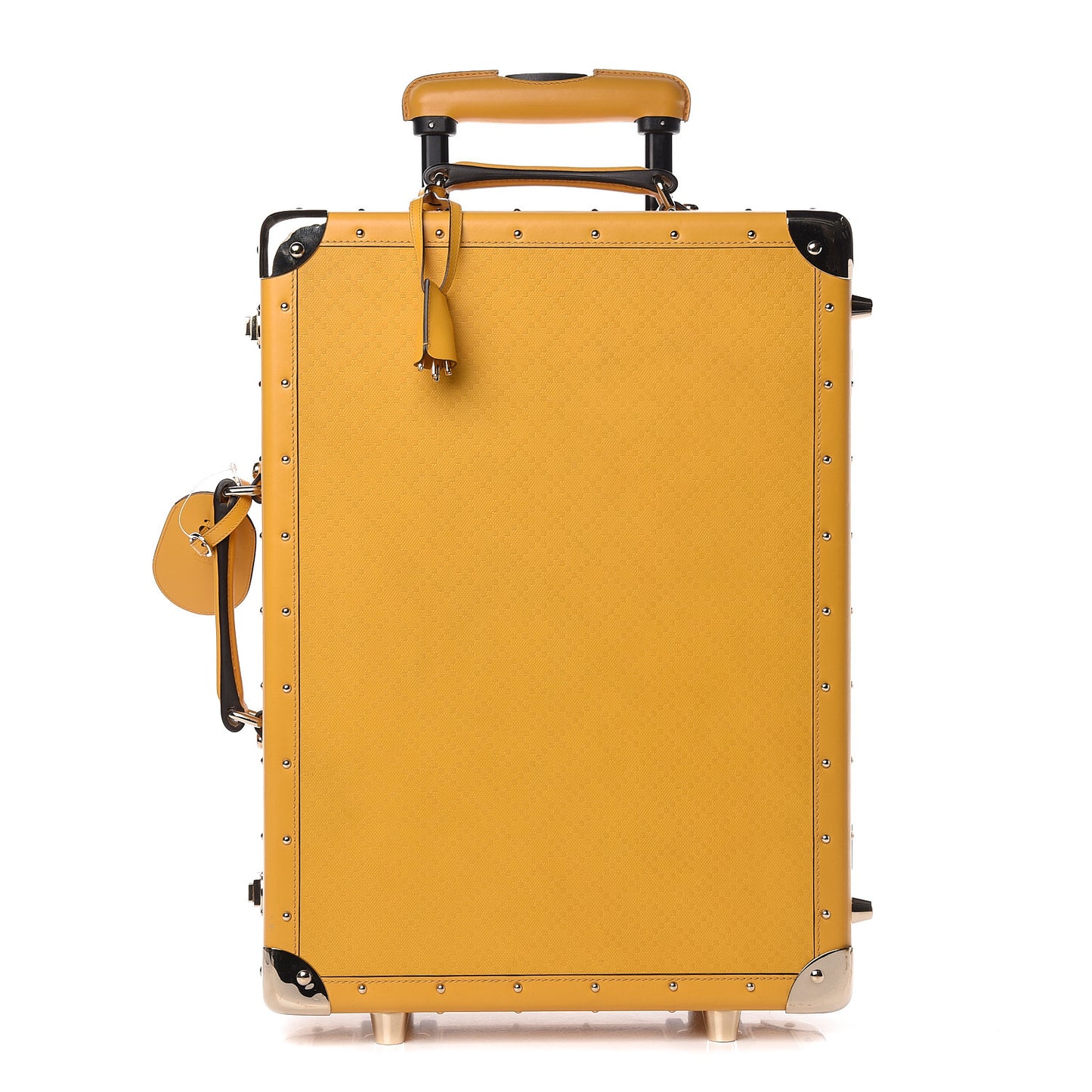 Bright Diamante Structured Suitcase Bumblebee