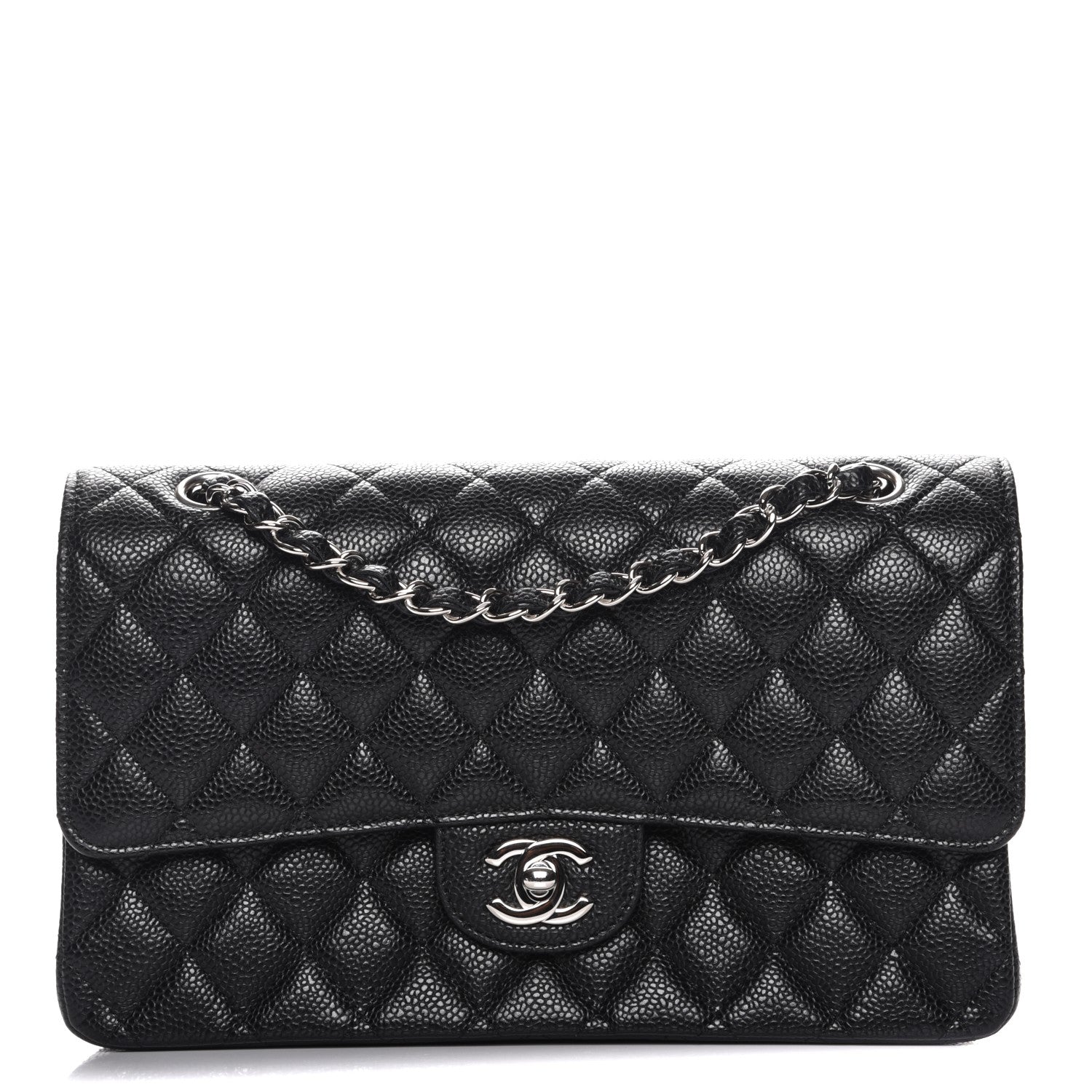 Chanel Caviar Quilted Medium Double Flap Black 1 of 9