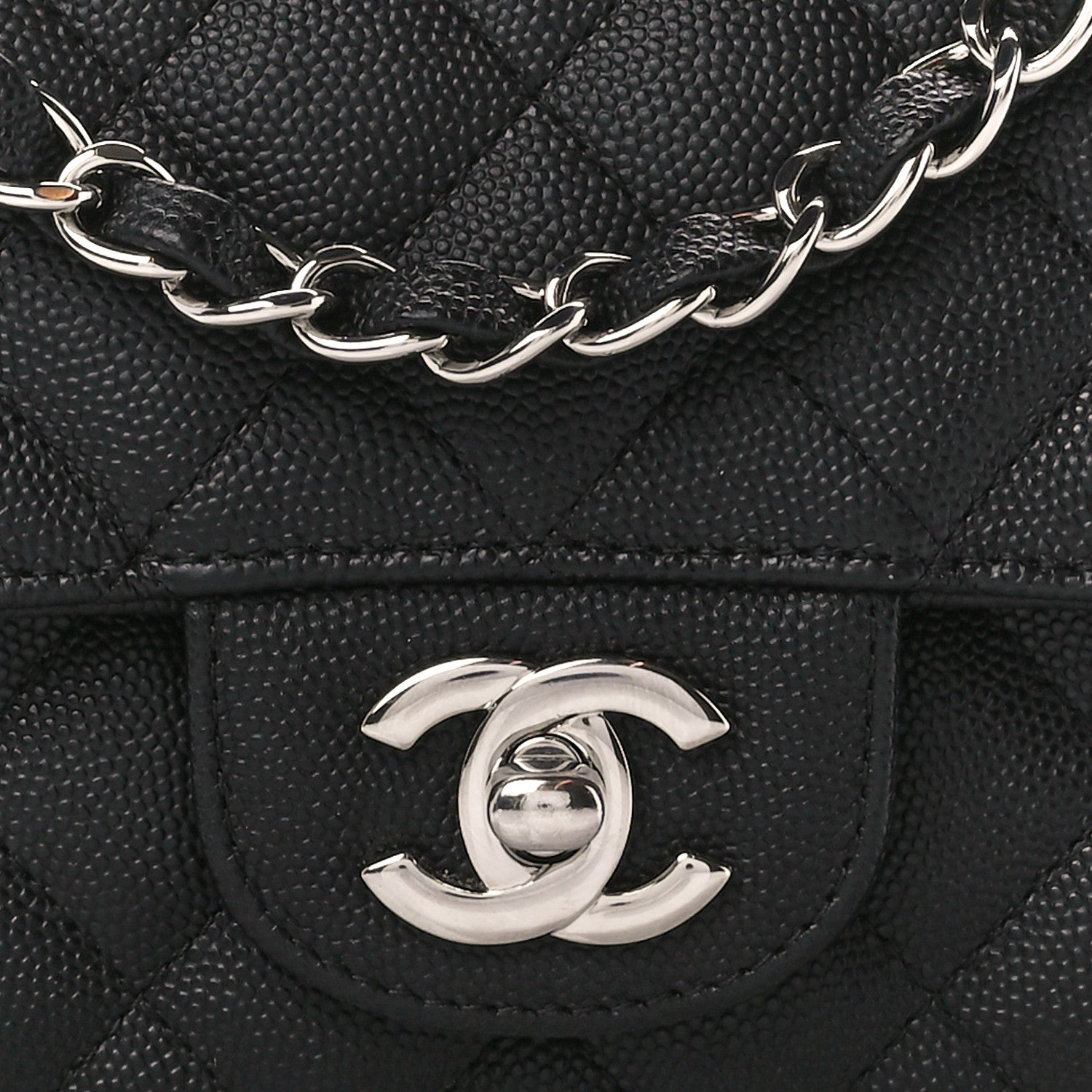 Chanel Caviar Quilted Mini Rectangular Flap Black 9 of 12
