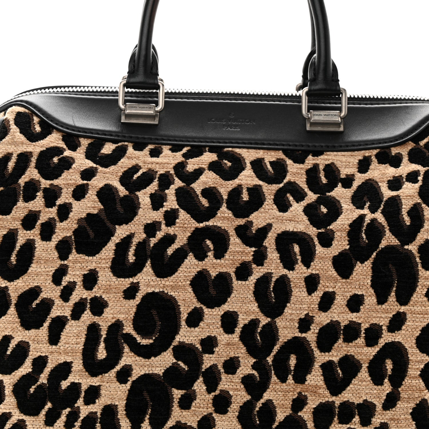 Louis Vuitton Jacquard Velvet Leopard Print Stephen Sprouse Speedy 6 of 11
