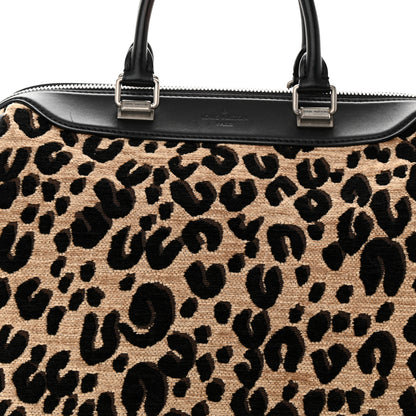 Louis Vuitton Jacquard Velvet Leopard Print Stephen Sprouse Speedy 6 of 11