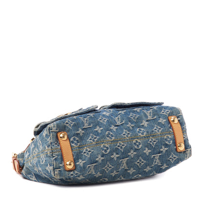 Louis Vuitton Monogram Denim Baggy PM Blue 4 of 8