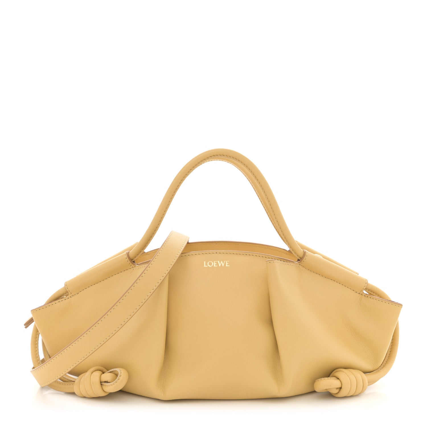 Loewe Shiny Nappa Calfskin Small Paseo Bag Dark Butter 1 of 9