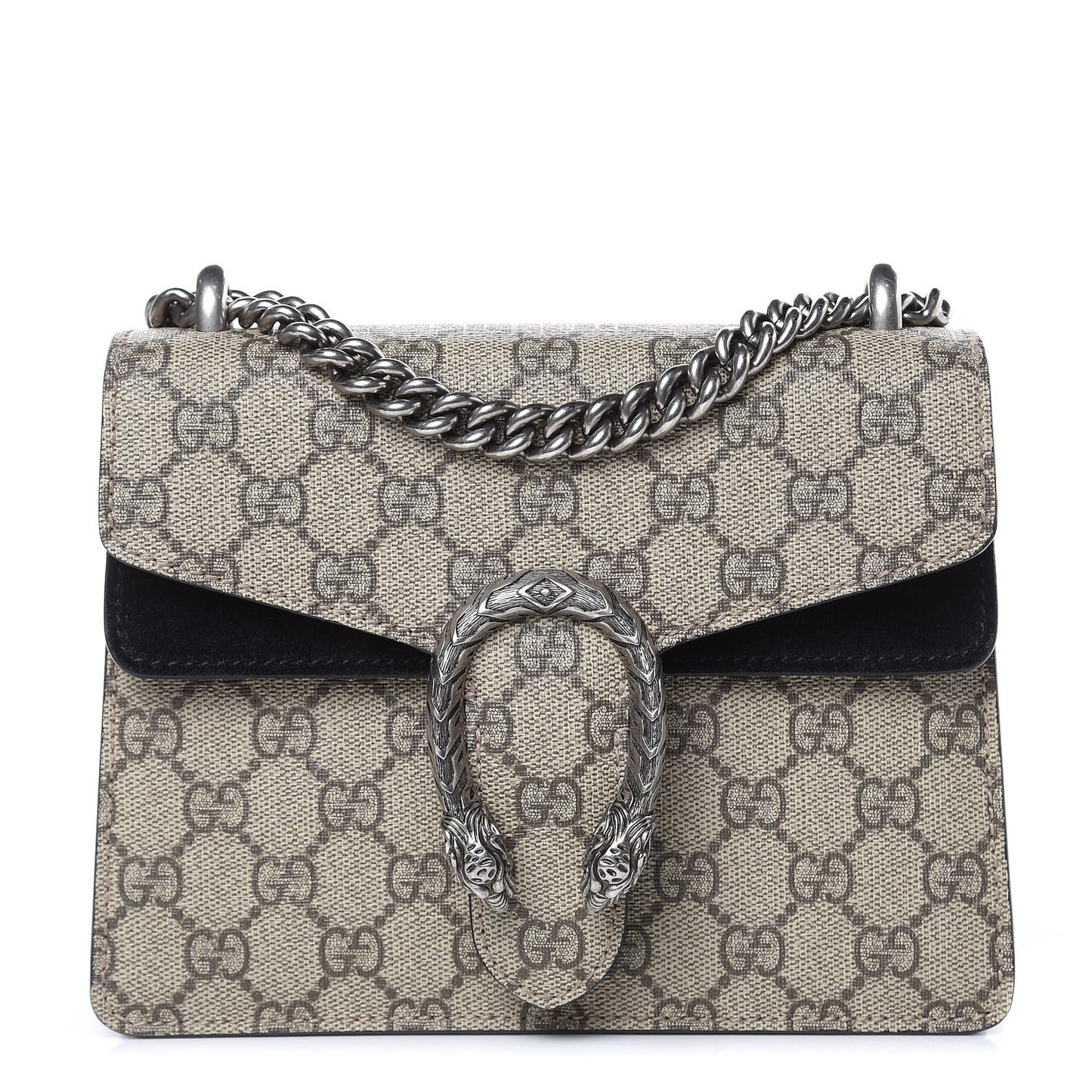 GG Supreme Monogram Mini Dionysus Shoulder Bag Black
