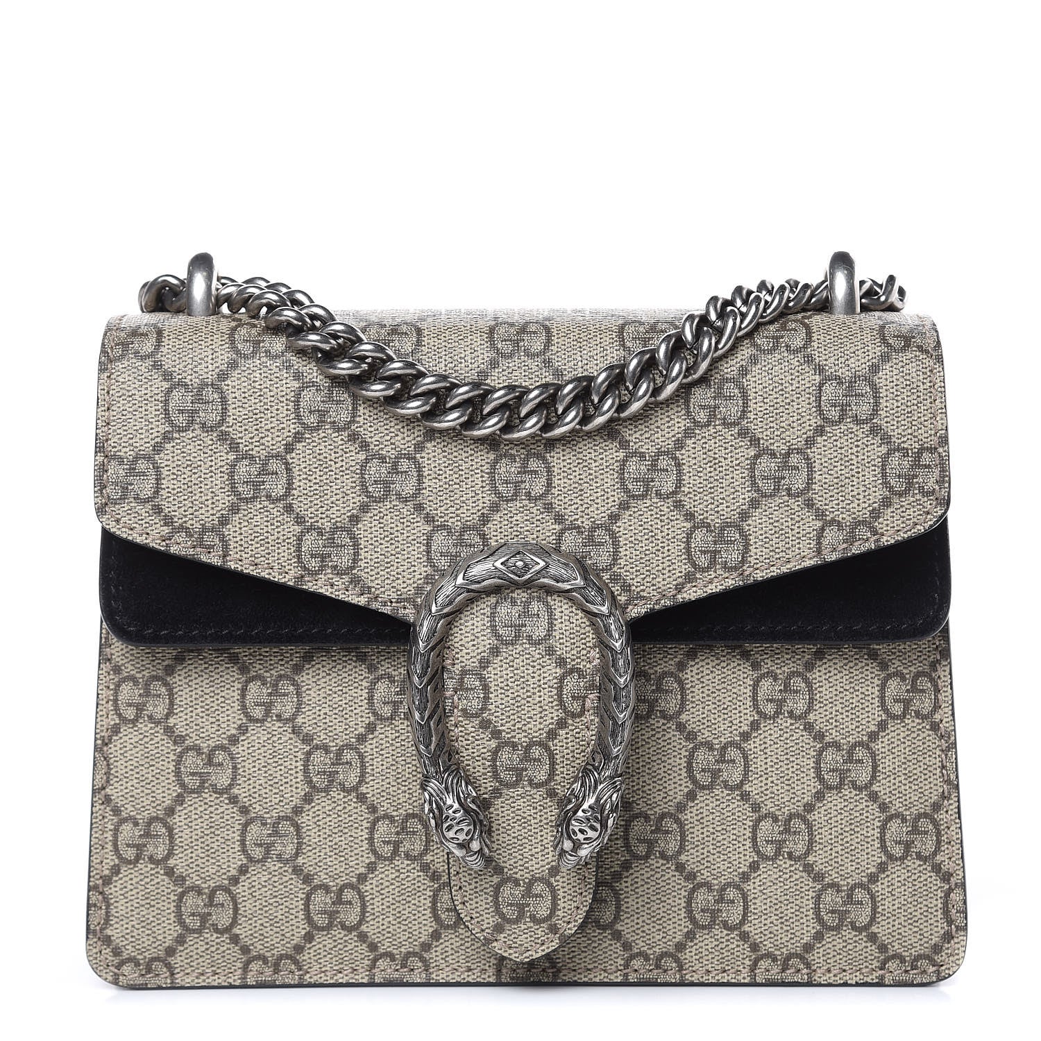Gucci GG Supreme Monogram Mini Dionysus Shoulder Bag Black 1 of 11