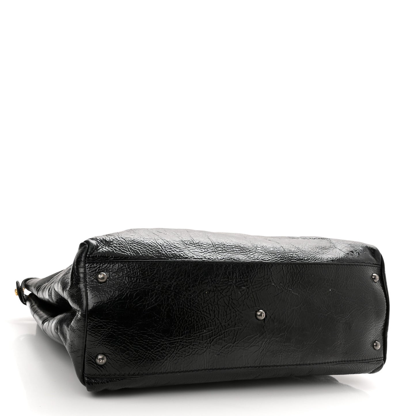 Patent Large Peekaboo Iconic Satchel Black