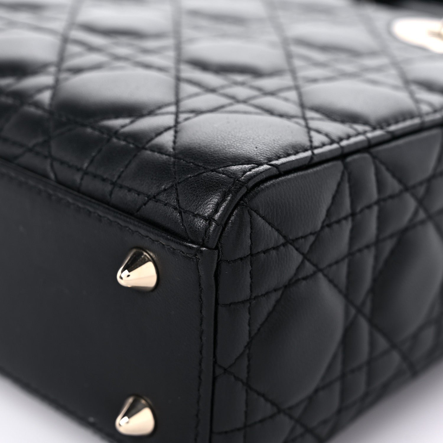 Christian Dior Lambskin Cannage Small Lucky Badges My Lady Dior Black 10 of 13