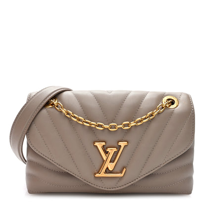 Louis Vuitton Calfskin LV New Wave Chain Bag Taupe 1 of 9