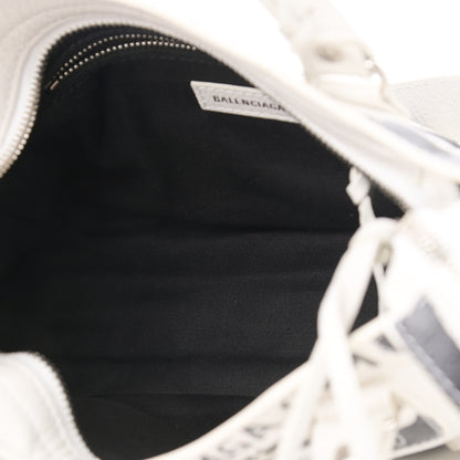 Balenciaga Agneau Arena Graffiti All Over Classic Silver Hardware Mini City White Black 6 of 11
