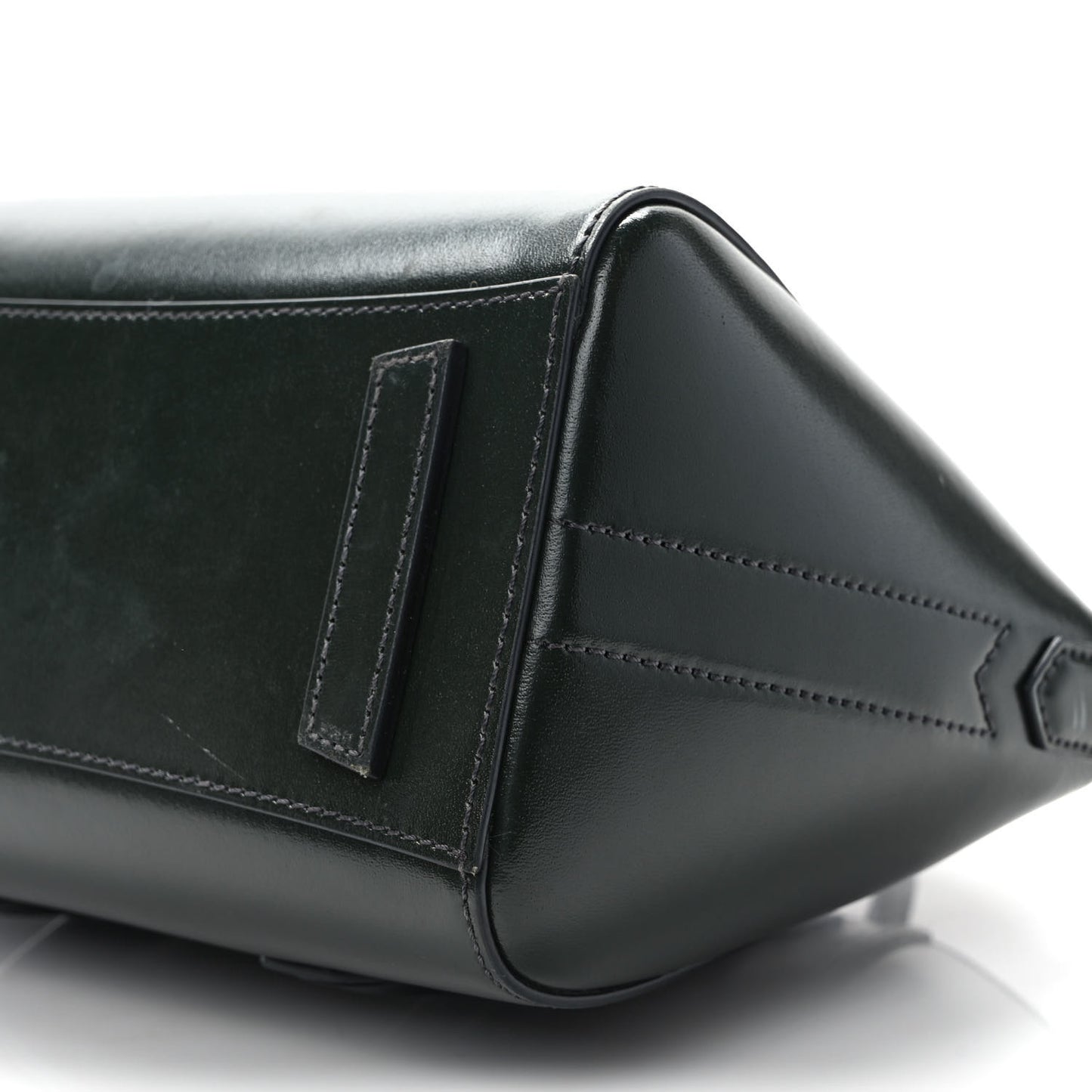 Box Calfskin Lock Antigona Shoulder Bag Green Forest