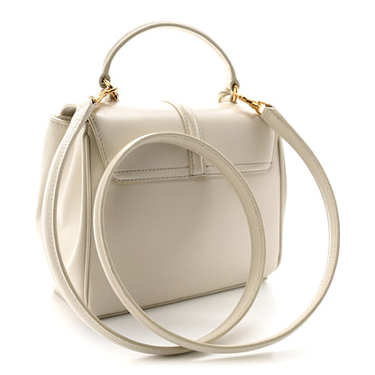 Celine Satinated Calfskin Mini 16 Top Handle Bag White Cotton 3 of 11