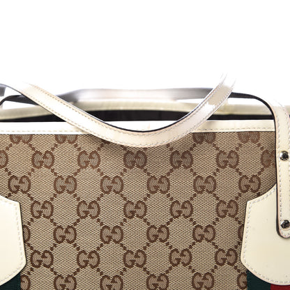 Gucci Monogram Web Large Jolie Tote White 22 of 24