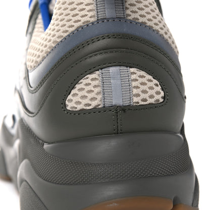 Christian Dior Technical Mesh Calfskin Mens B22 Sneakers 43 Olive Green Black White Grey 11 of 12