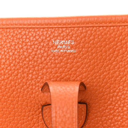 Hermes Taurillon Clemence Evelyne III PM Orange 6 of 10