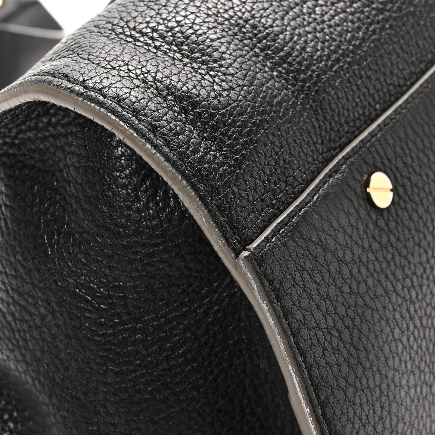 Calfskin Medium Everston Satchel Black