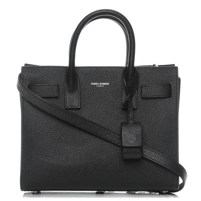 Saint Laurent Grained Calfskin Nano Sac De Jour Black 1 of 8