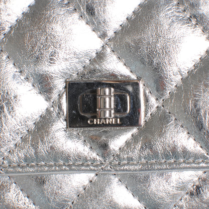 Chanel Calfskin Reissue Wallet On Chain WOC Silver 5 of 9