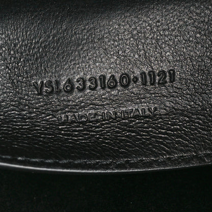 Saint Laurent Crinkled Calfskin Matelasse Monogram Baby Niki Chain Satchel White 6 of 13