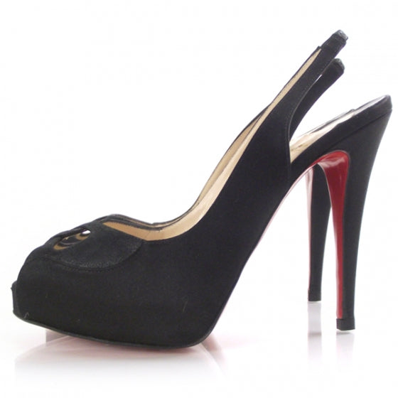 Christian Louboutin Satin Burma Haute Serrure 120 Pumps 35.5 2 of 7