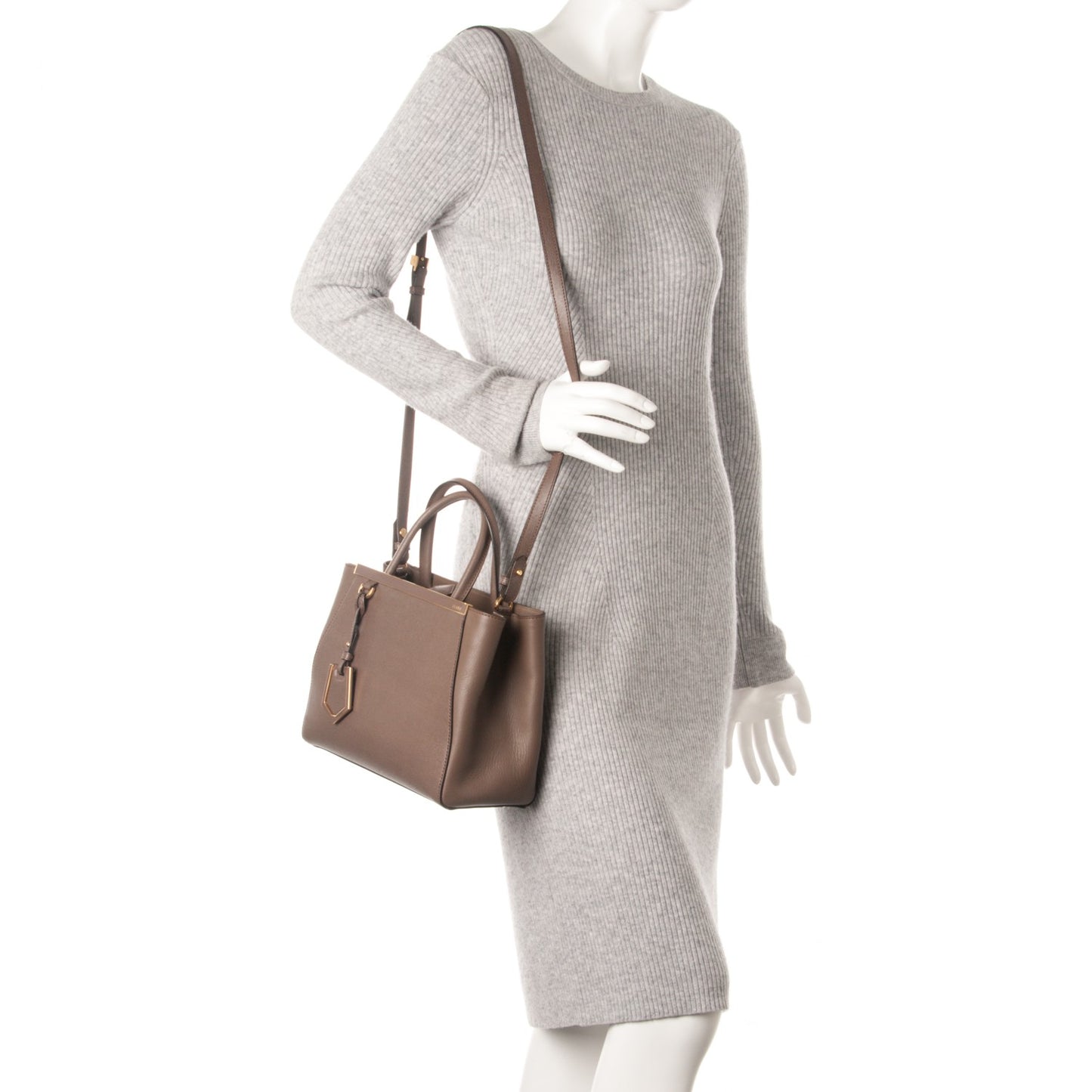 Vitello Elite Flamingo Petite 2Jours Tote Seppia