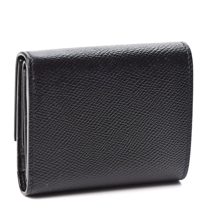 Celine Grained Calfskin Small Multifunction Folded Wallet Black 2 of 9