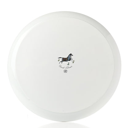 Hermes Porcelain Cheval D'Orient Tart Platter 2 of 7