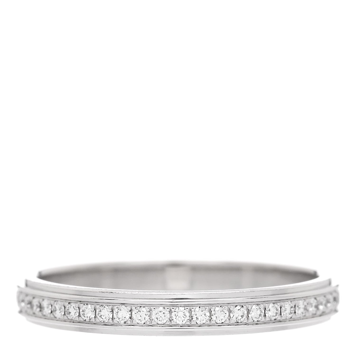 Cartier Platinum Diamond 2.3mm D'Amour Wedding Band Ring 46 3.75 3 of 4