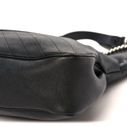 Gucci Sakai Be Green Calfskin Diagonal Stitched Medium Blondie Tote Black 10 of 11