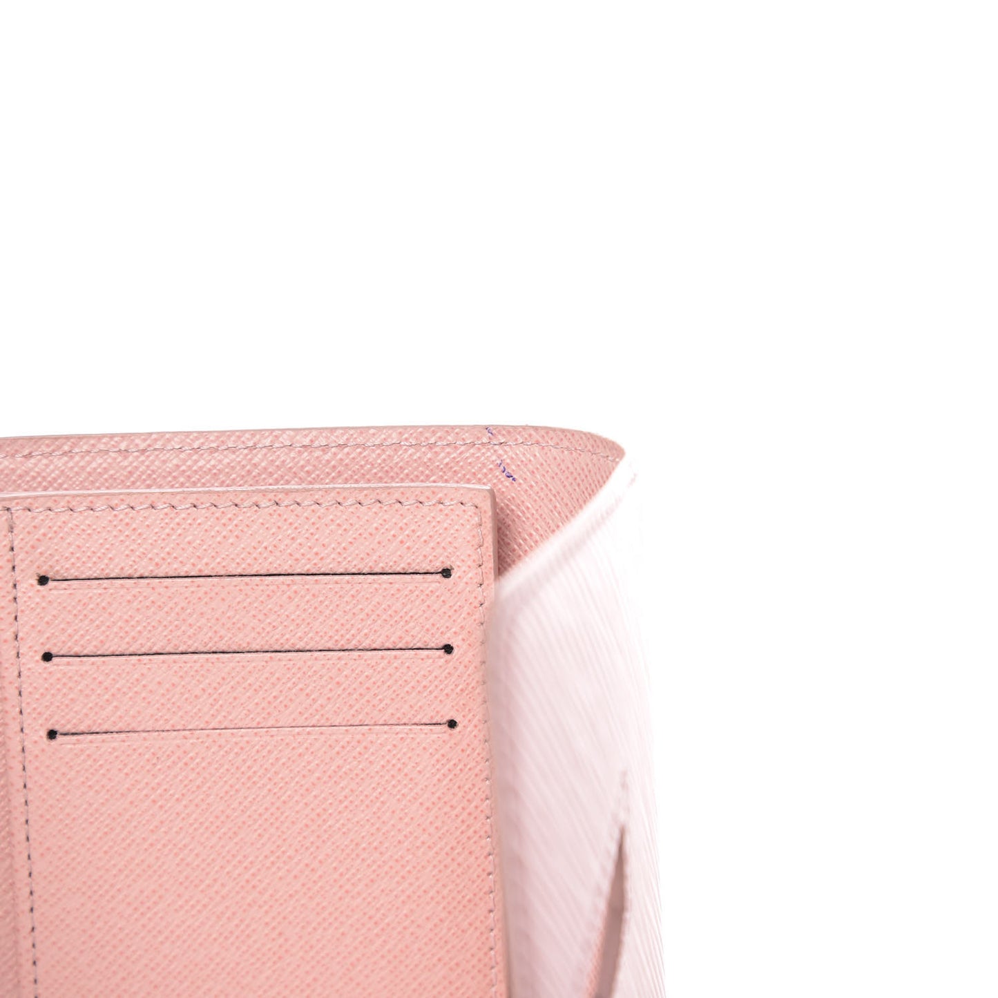 Epi Twist Compact Wallet Rose Ballerine