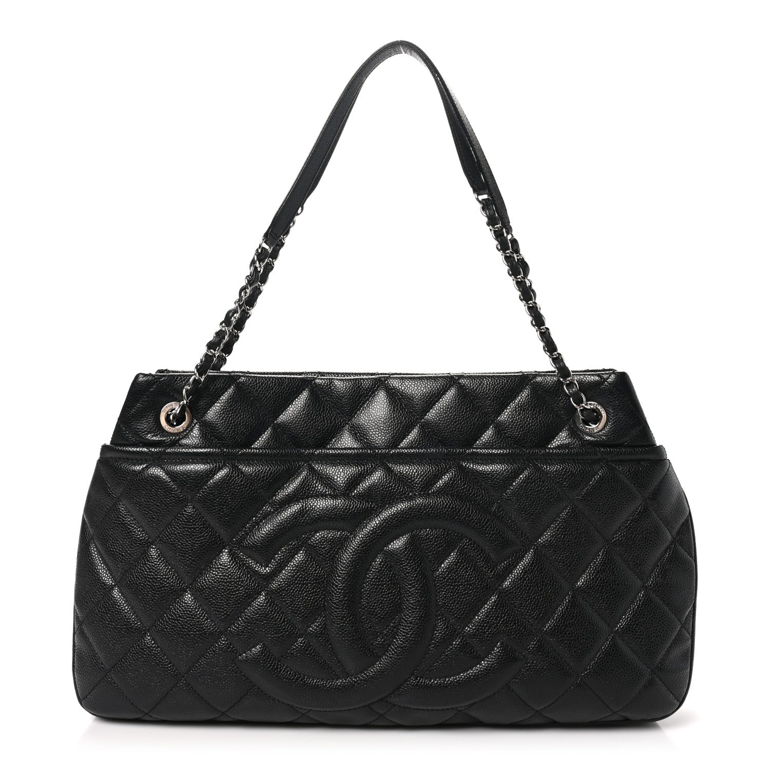 Chanel Caviar Quilted Timeless CC Soft Tote Black 1 of 10