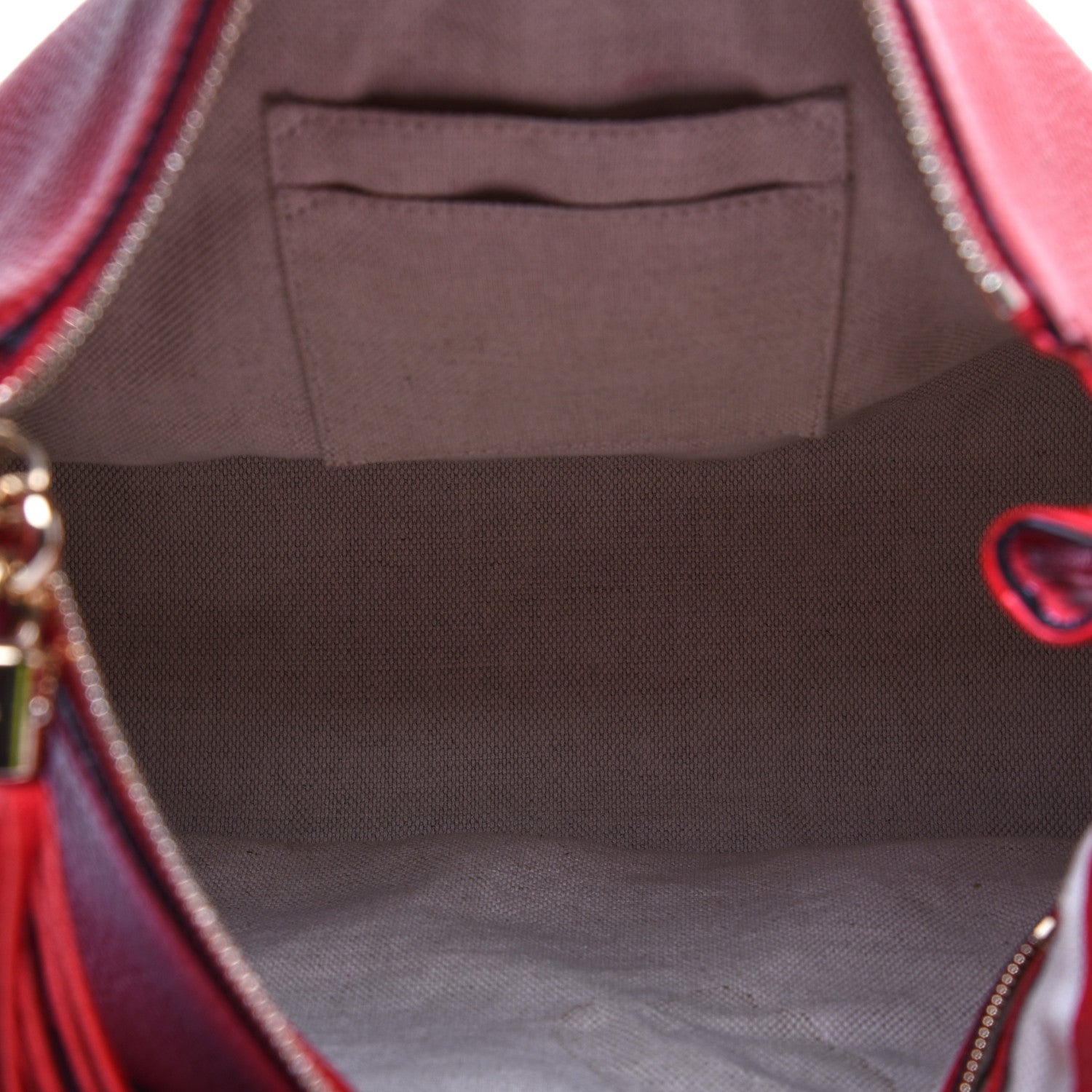 Gucci Pebbled Calfskin Large Soho Hobo Tabasco Red 5 of 11