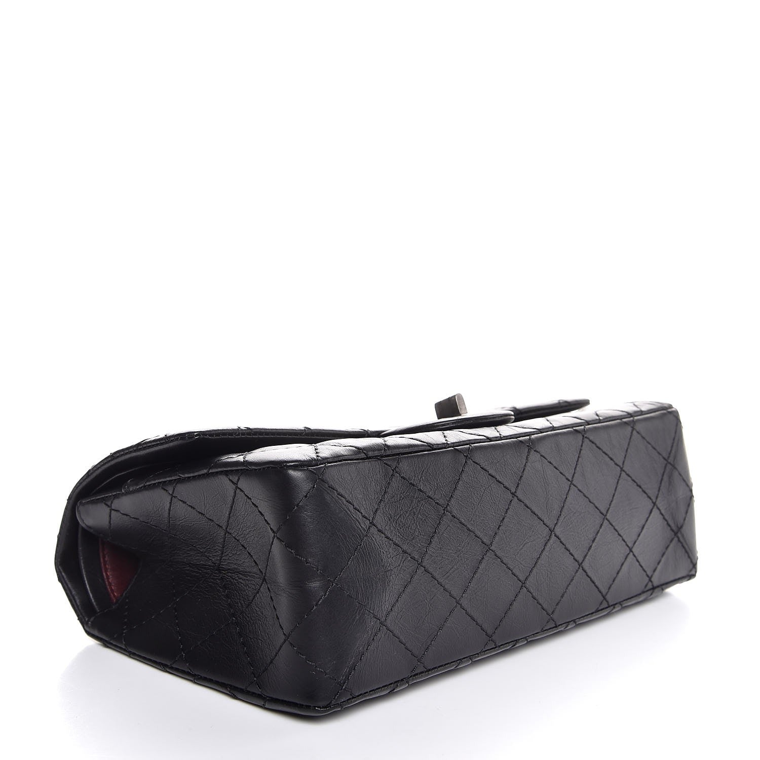 Chanel Aged Calfskin Quilted 2.55 Reissue 225 Flap Black 3 of 8