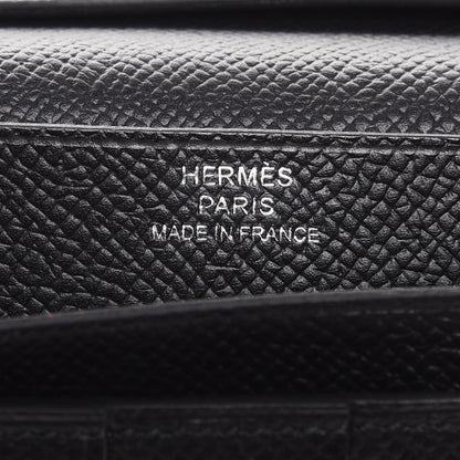 Hermes Epsom Bearn Gusset Wallet Black 6 of 8