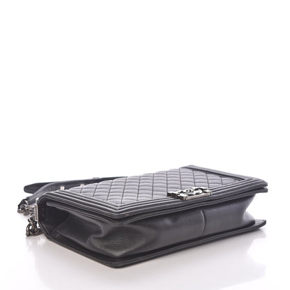 Chanel Lambskin Quilted New Medium Boy Flap Black 4 of 10