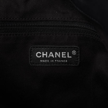 Chanel Calfskin Drawstring CC Bucket Bag Black 8 of 11