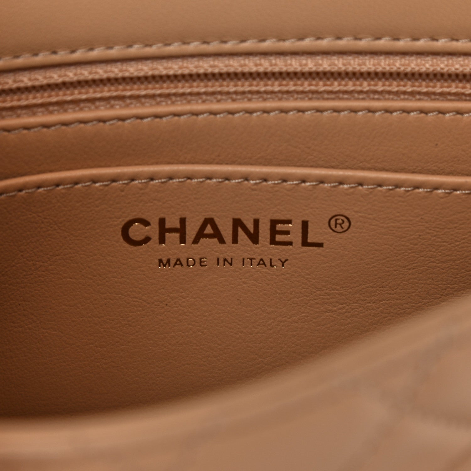 Chanel Lambskin Quilted Mini Pearl Crush Flap Beige 6 of 10
