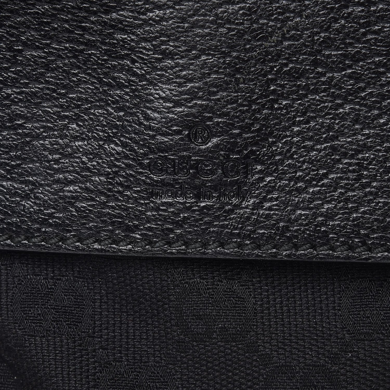 Gucci Monogram Web Medium Double Pocket Messenger Bag Black 11 of 14