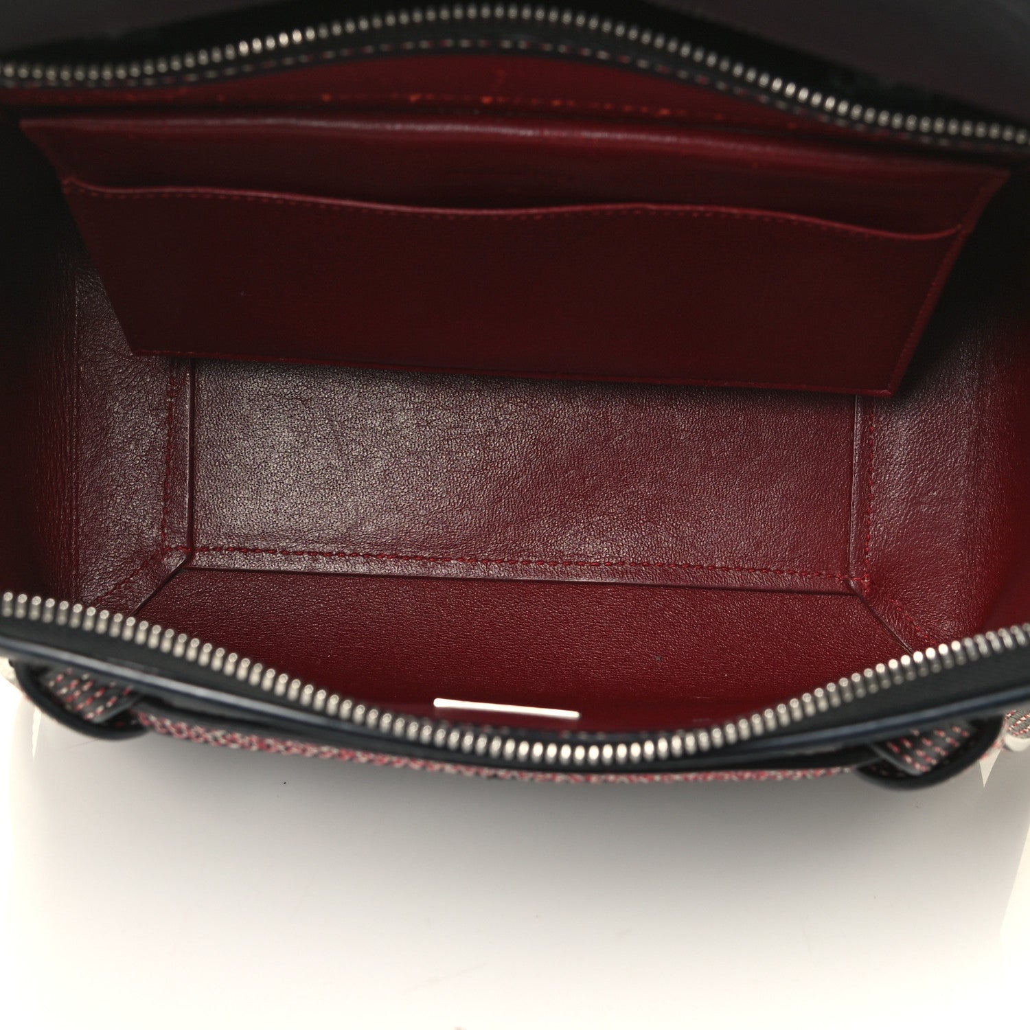 Celine Smooth Calfskin Micro Bi-Color Braided Belt Bag Navy 4 of 4