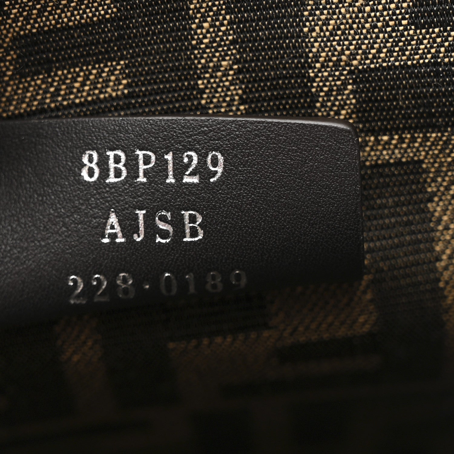 Fendi Nappa Suede Striped Inlay Small Fendi First Multicolor 7 of 10